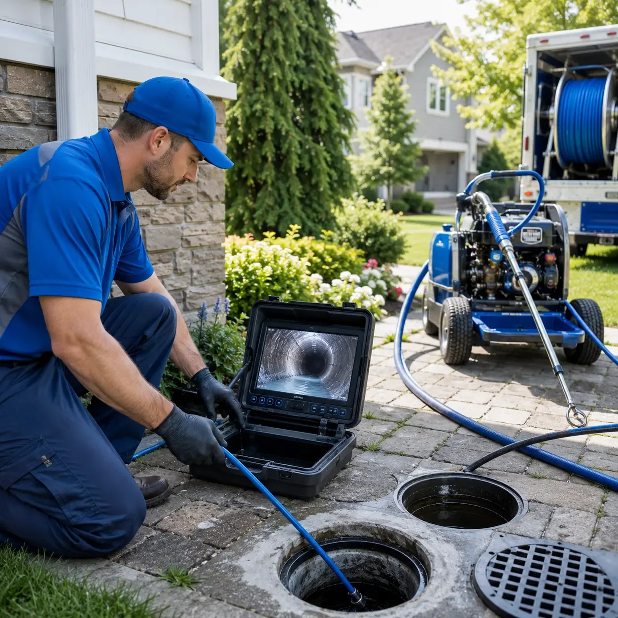 Outdoor drain cleaning professionals serving Manasquan, NJ